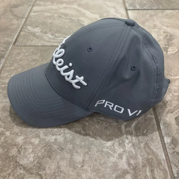 Titleist Adult Tour‎ Performance Golf Hat charcoal gray - Picture 3 of 12